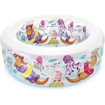 Круглый надувной бассейн INTEX «Аквариум» 58480